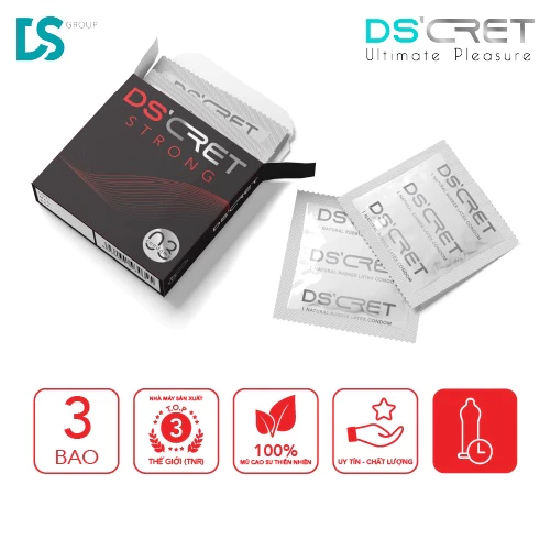 Bao Cao Su DS’CRET Strong – Kéo Dài Thời Gian, Chính Hãng Thái Lan (Hộp 3)-2