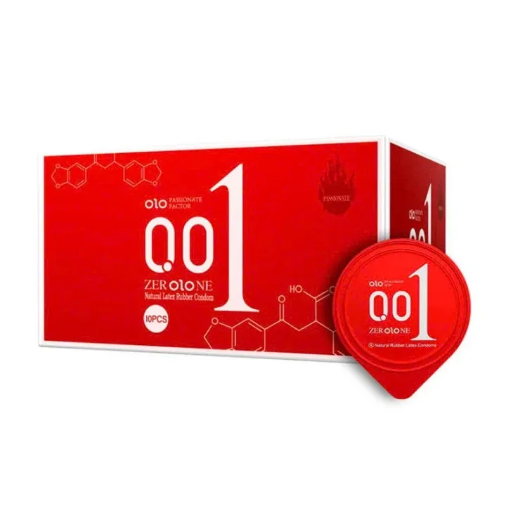 Bao cao su siêu mỏng 001 OiO hương vani nhiều gel bôi trơn Hộp 10 bcs.kéo dài thời gian-3