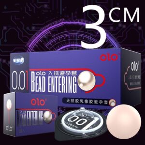Bao Cao Su Bi OLO 001 Xanh – Bi 3cm Kéo Dài Thời Gian, Siêu Mỏng 0.01mm, Tăng Cảm Xúc