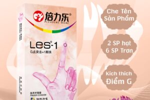 Bao Cao Su Ngón Tay LES-1 – Kích Thích Điểm G, 8 Cái (6 Trơn + 2 Hạt), Siêu Mỏng 2mm