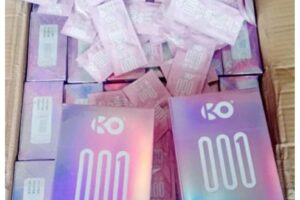 Bao Cao Su KO-001 Hộp 100 Chiếc – Siêu Mỏng 0.01mm, 2000mg HA, Ôm Sát 49mm