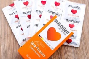 Bao Cao Su Masculan Long Pleasure Hộp 10 Cái-Kéo Dài Thời Gian-Chính Hãng Đức