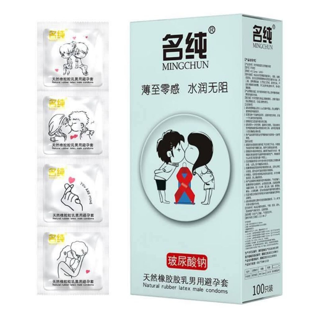 Bao Cao Su Mingchun Hộp 100 Cái-Mỏng, Nhiều Gel, Giá Tốt (1)