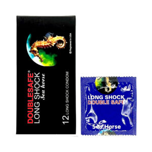 Bao Cao Su Cá Ngựa DoubleSafe Long Shock 12 Chiếc Kéo Dài, Lâu Ra (1)