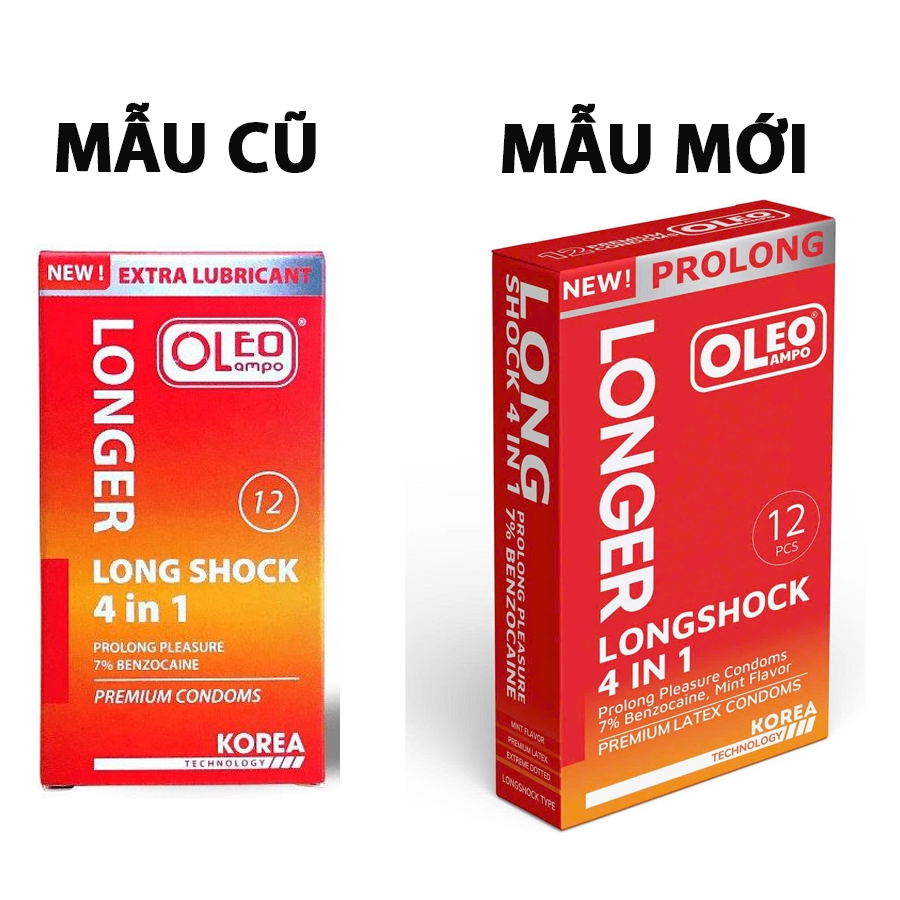 Bao Cao Su Gân Gai OLEO LAMPO Long Shock 4 in 1 Siêu Mỏng Kéo Dài Thời Gian (3)