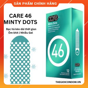 Bao Cao Su Care 46 Gân Gai Hương Bạc Hà, Siêu Mỏng Hộp 12 Cái (5)