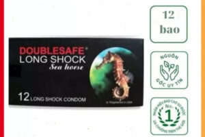 Bao Cao Su DoubleSafe Sea Horse 52mm Siêu Mỏng Kéo Dài Hộp 12