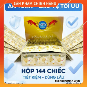 Bao Cao Su Excellent VRT 144 Chiếc Chính Hãng Giá Rẻ Hộp Lớn Tiết Kiệm (2)