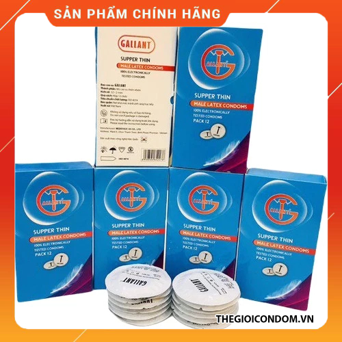 Bao Cao Su Gallant Siêu Mỏng 0.01mm, Truyền Nhiệt Tốt Hộp 12 Cái (10)