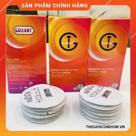 Bao Cao Su Gallant Siêu Mỏng 0.01mm, Truyền Nhiệt Tốt Hộp 12 Cái (7)