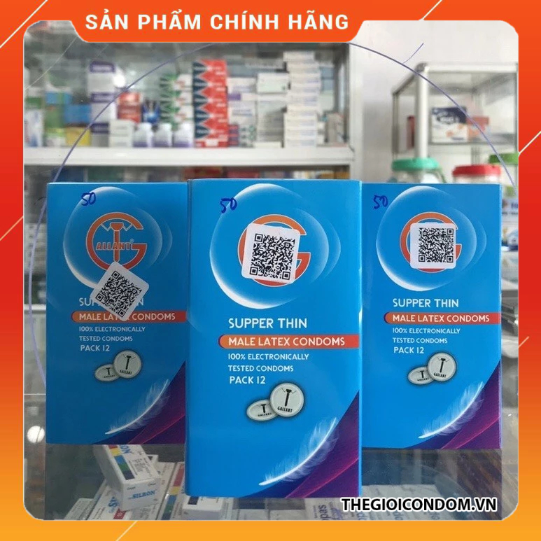 Bao Cao Su Gallant Siêu Mỏng 0.01mm, Truyền Nhiệt Tốt Hộp 12 Cái (8)