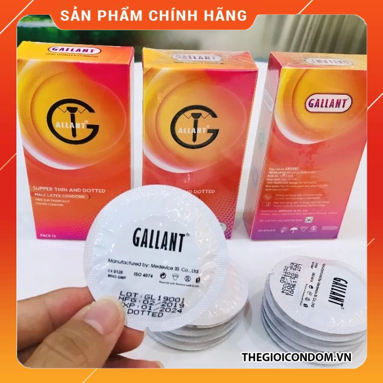 Bao Cao Su Gallant Siêu Mỏng 0.01mm, Truyền Nhiệt Tốt Hộp 12 Cái (9)