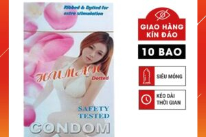 Bao Cao Su Human Hương Dâu Hộp 120 Cái, Siêu Mỏng 0.06mm, Size 52mm