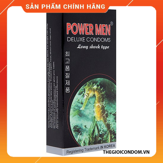 Bao Cao Su POWERMEN Cá Ngựa Longshock Kéo Dài Thời Gian Siêu Mỏng (5)