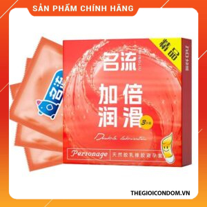 Bao Cao Su Personage Bôi Trơn Kép Siêu Mỏng 52mm Hộp 3 Cái Chính Hãng (1)