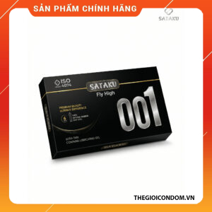 Bao Cao Su Sataku Fly High 001 Siêu Mỏng Siêu Dai Bạc Hà Mát Lạnh (5)