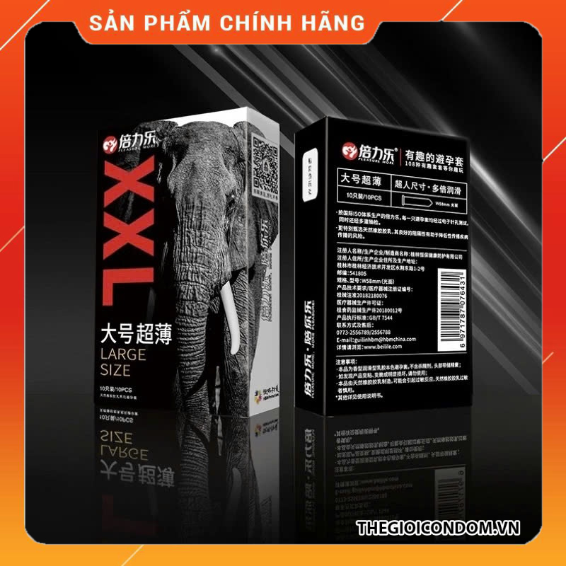 Bao Cao Su Size Lớn 58mm XXL Siêu Mỏng 0.04mm, Kéo Dài Thời Gian (2)