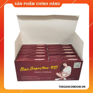 Hộp lớn 120 Cái Bao Cao Su Supermen Gai Kéo Dài Thời Gian (5)