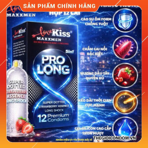 Bao Cao Su Maxxmen 5in1 Prolong 500 Gai Nổi Kéo Dài Thời Gian Hộp 12 Cái (2)