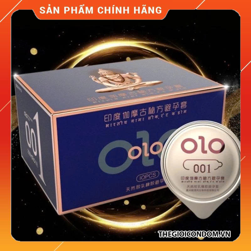 Bao Cao Su OLO 001 Feeling Ultrathin 0.01mm Siêu Mỏng, Nhiều Gel, Hộp 10 Cái (1)