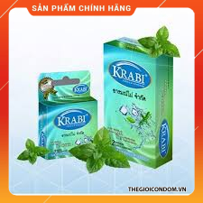 Bao Cao Su Krabi Siêu Mỏng Hương Bạc Hà Ultrathin Cool Hộp 12 Chiếc (3)