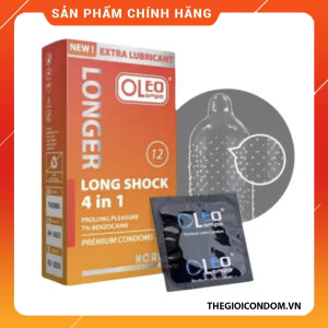 Bao Cao Su OLEO LAMPO Long Shock 4 In 1 Gai Kéo Dài Thời Gian Hộp 12 Cái Chính Hãng (3)