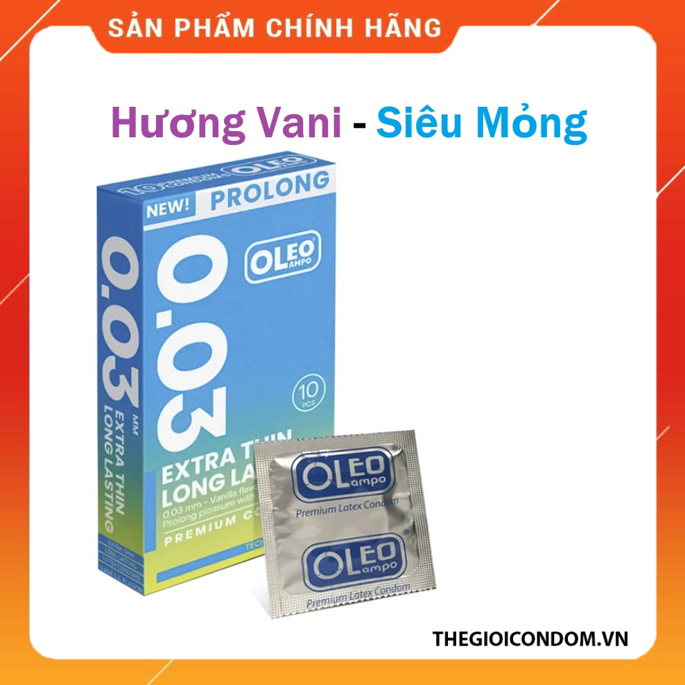 Bao Cao Su OLEO LAMPO Siêu Mỏng Có Gân Gai Kéo Dài Thời Gian (1)