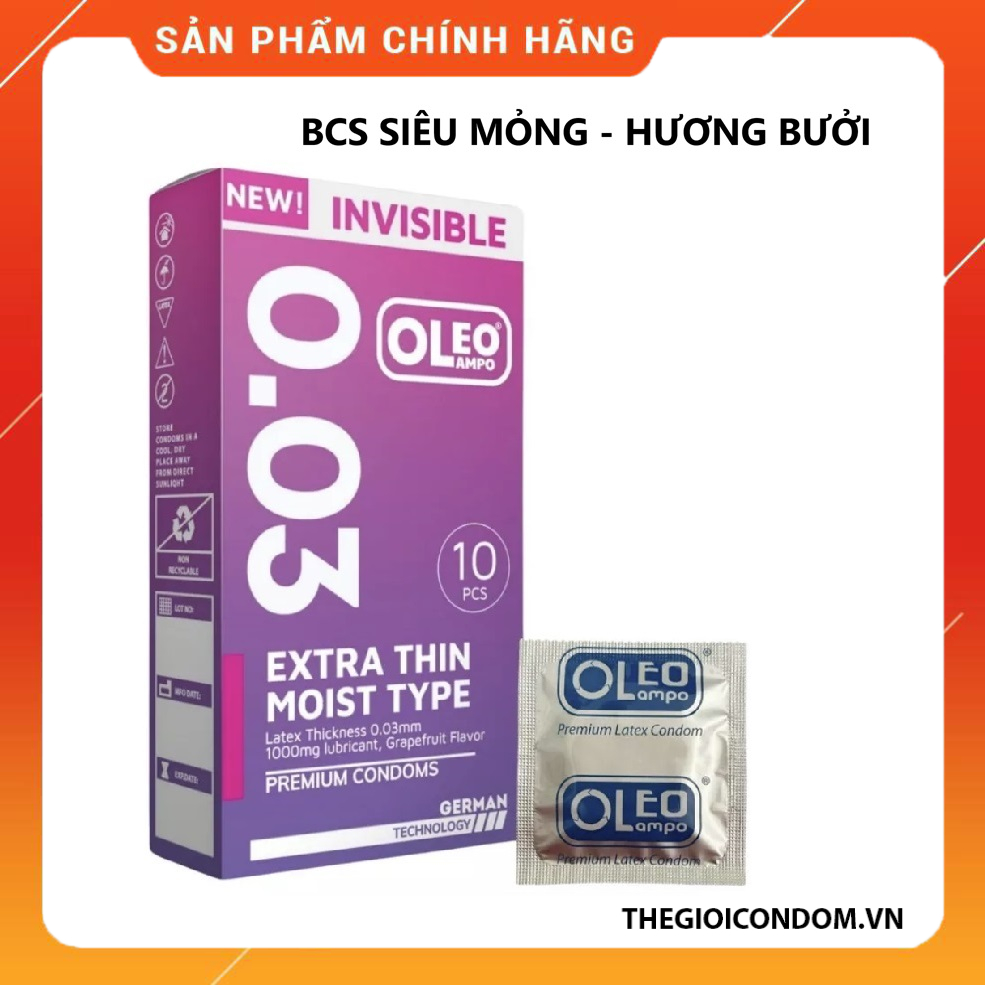 Bao Cao Su OLEO LAMPO Siêu Mỏng Có Gân Gai Kéo Dài Thời Gian (3)