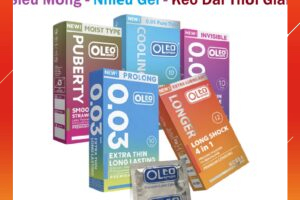 Bao Cao Su OLEO LAMPO Siêu Mỏng Có Gân Gai Kéo Dài Thời Gian