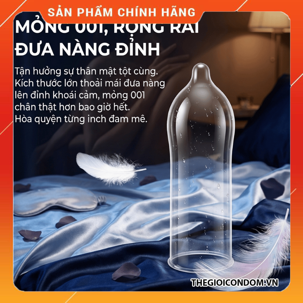 Bao Cao Su OLO 001 Size XXL Siêu Mỏng 55mm Hộp 10 Cái Chính Hãng (4)